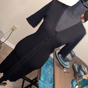 Black MIDI Dress